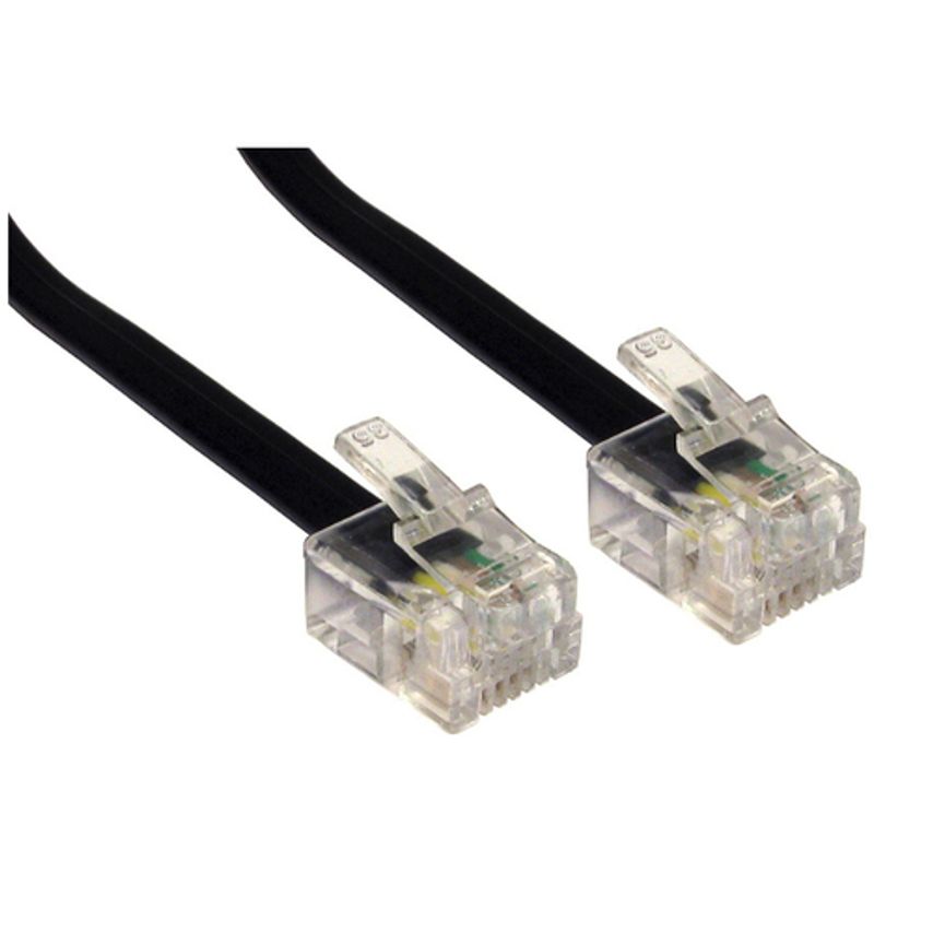 Cables Direct Cables 2MTR Black RJ11 - RJ11 ADSL Modem CA