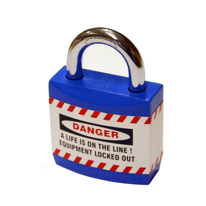 Spectrum Industrial Blue Jacket Safety Padlocks (Each)