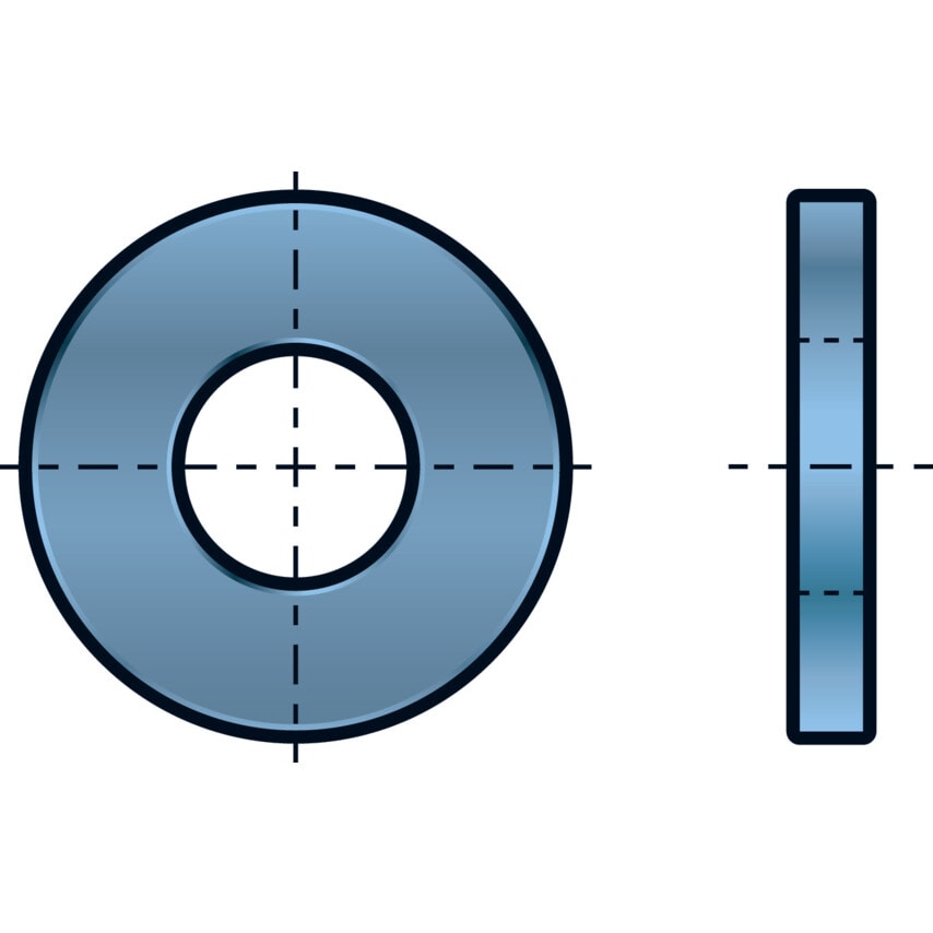 Qualfast M24 Form-A Washer - Steel - BZP- you get 5