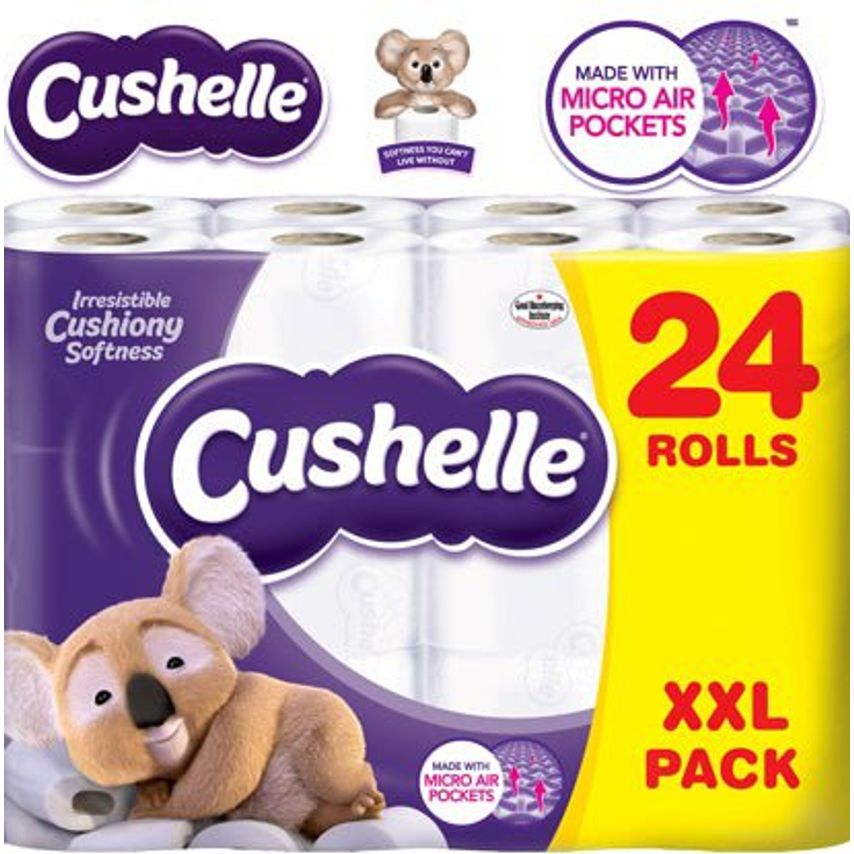 Shop Cushelle Original Toilet Roll 24 Pack XXL Cleaning & Hygiene