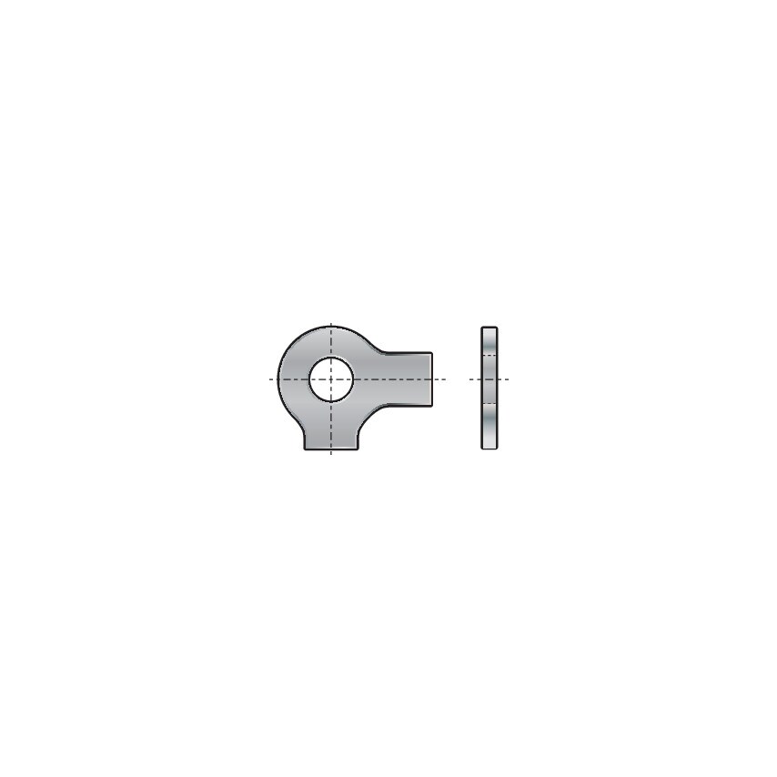 Qualfast M8 Long Tab Washer with Wing - A4 Stainless Steel DIN 463- you get 25