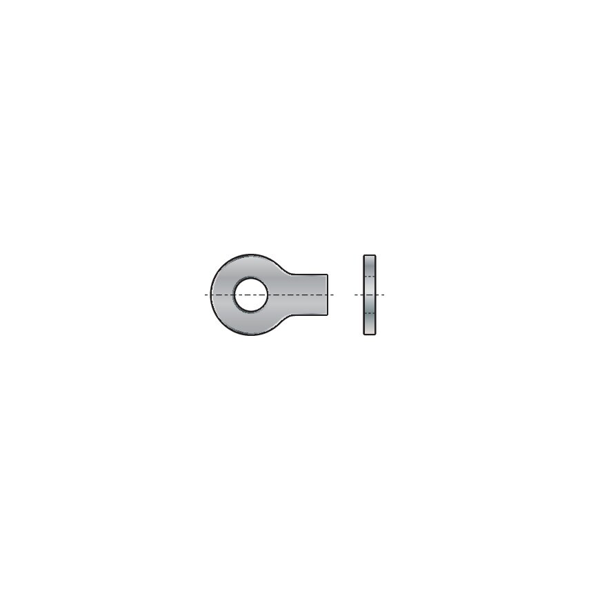 Qualfast M20 Long Tab Washer - Steel DIN 93- you get 5