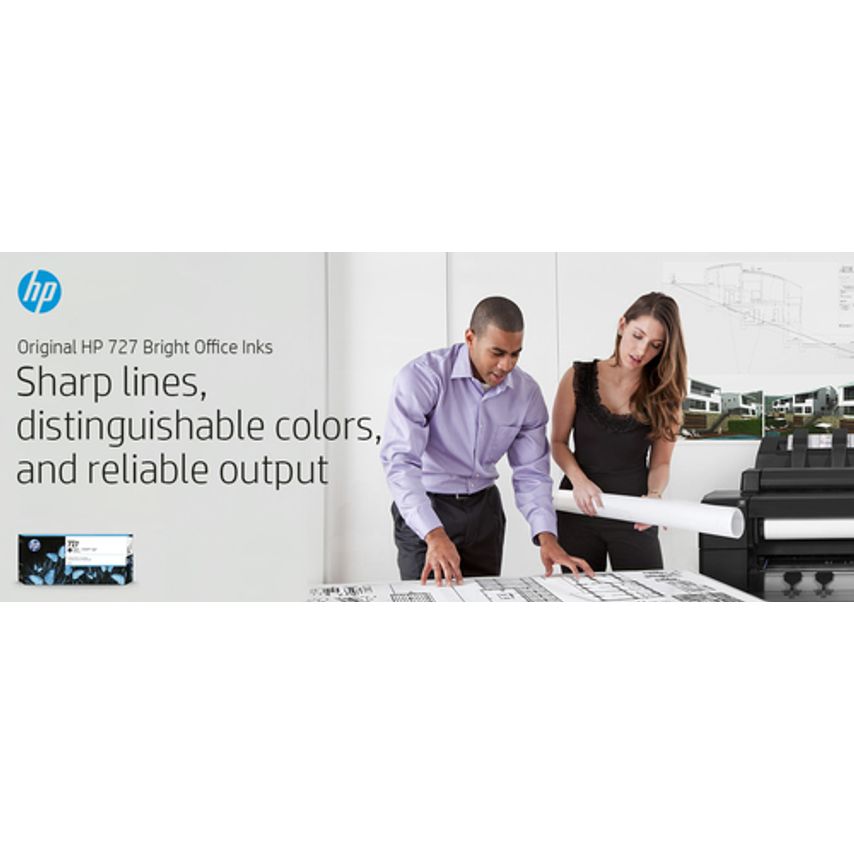 HP Graphic Solution Ink Hp GSI UK Hp 727 300-ML Cyan DesignJet Ink Car