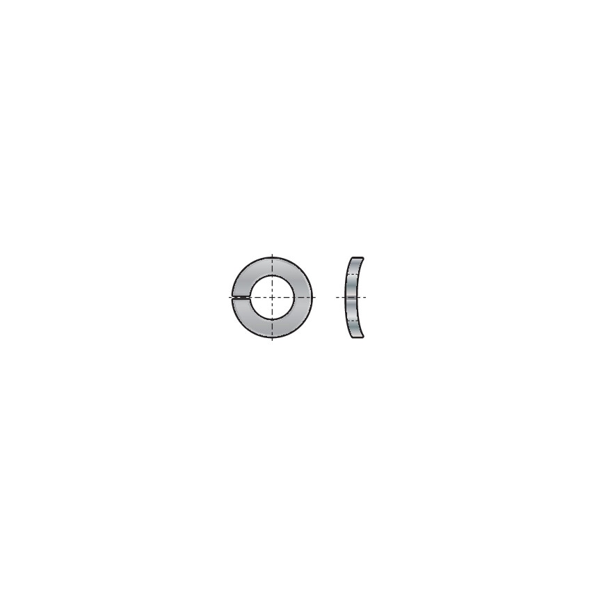 Qualfast M20 Curved Spring Lock Washer -A2 St/Steel DIN 128A- you get 100
