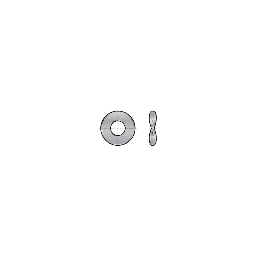 Qualfast M8 Wave Spring Washer - Steel DIN 137B- you get 1000