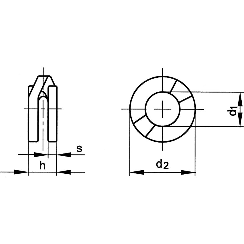 Shop Qualfast M6 Rectangular Double Coil Spring Washer Fasteners, Spring Washers Zoro UK