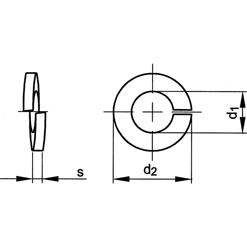 Contact Spring Washer For Switchgear Plants - Metric - Spring Steel - BZP - DIN 43699