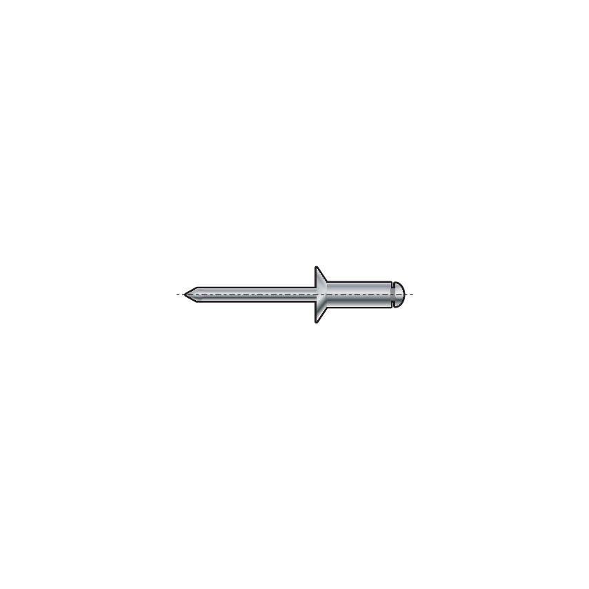 Qualfast 4.0X10MM Aluminium Countersunk Head Rivet (Box 500)