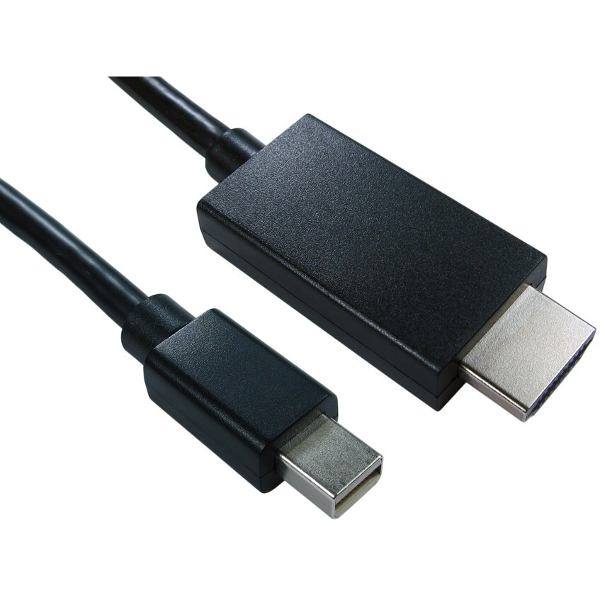 Cables Direct 2m Mini Dis Port (M) - Hdmi (M) Black