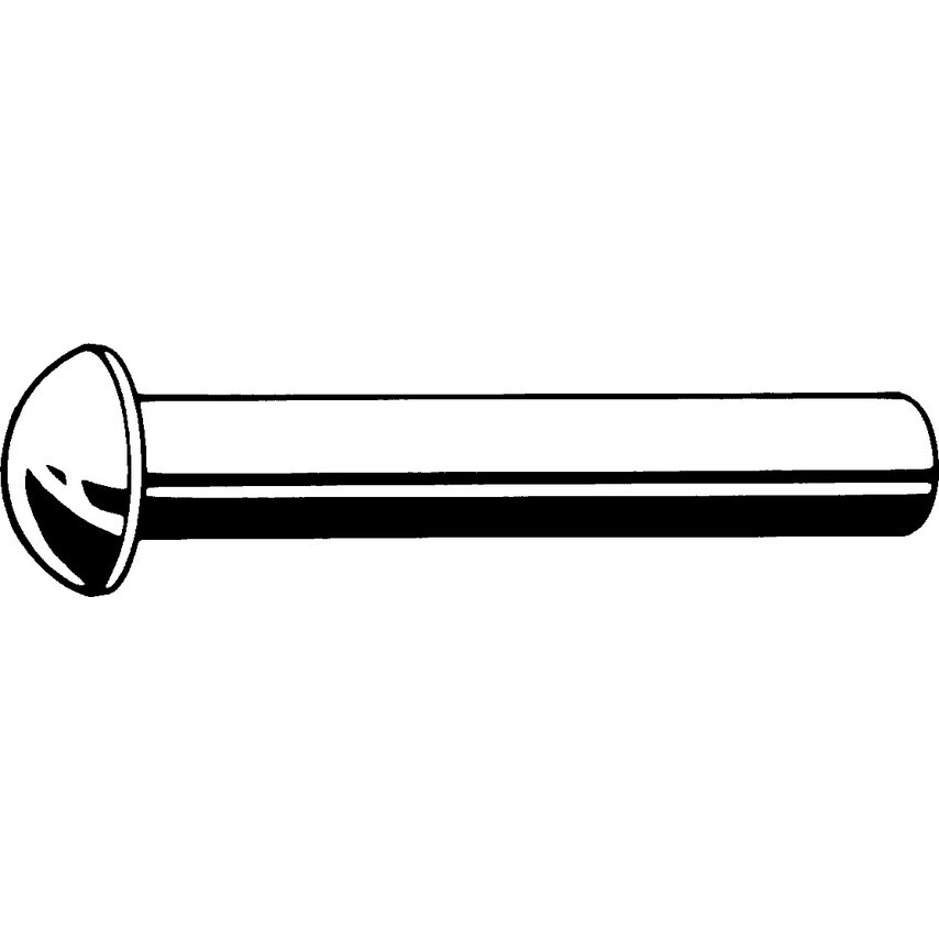 Qualfast 3.0X4MM Round Head Rivet Alu (99.5) (BX-1000)