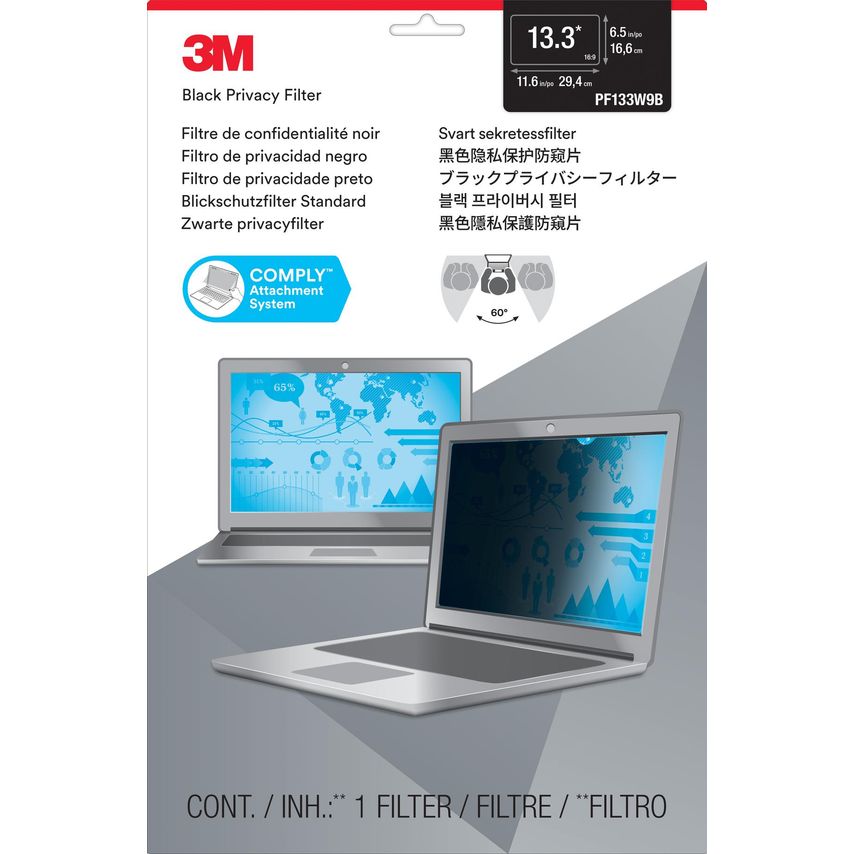 3M Privacy Screen  13.3 Widescreen 16:9 Laptop PF