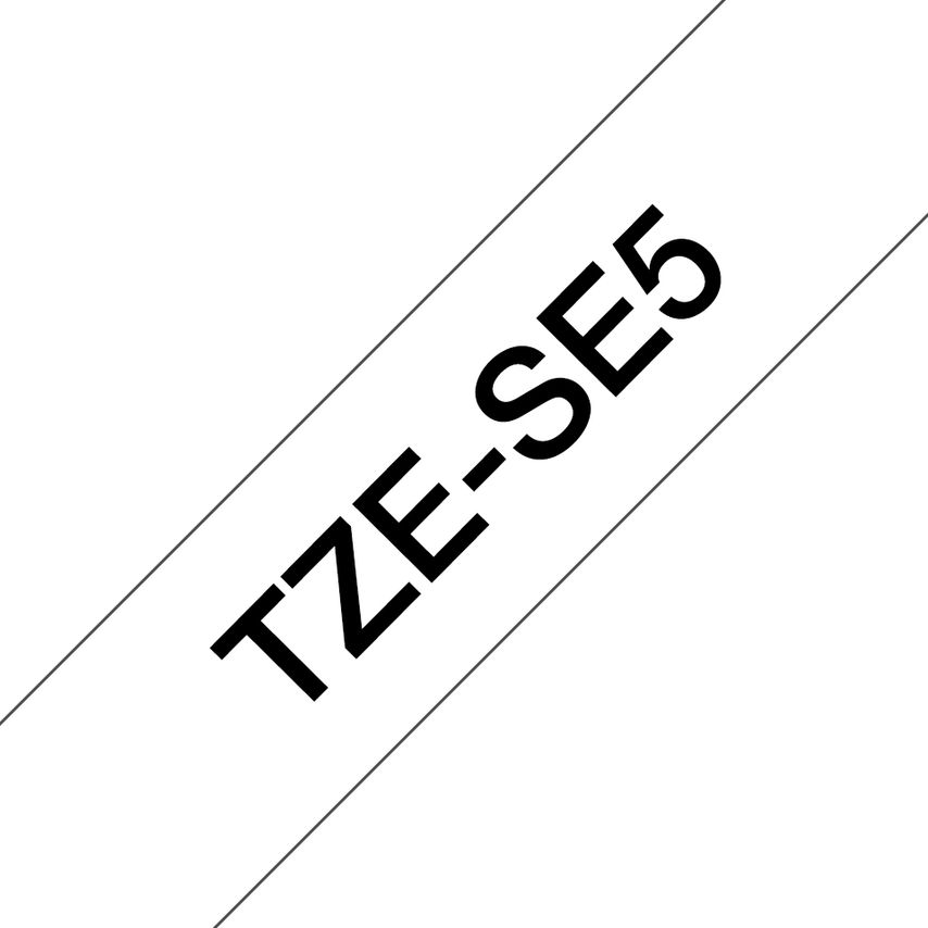 TZE-SE5 Label-Making Tape Black on White TZ/TZe
