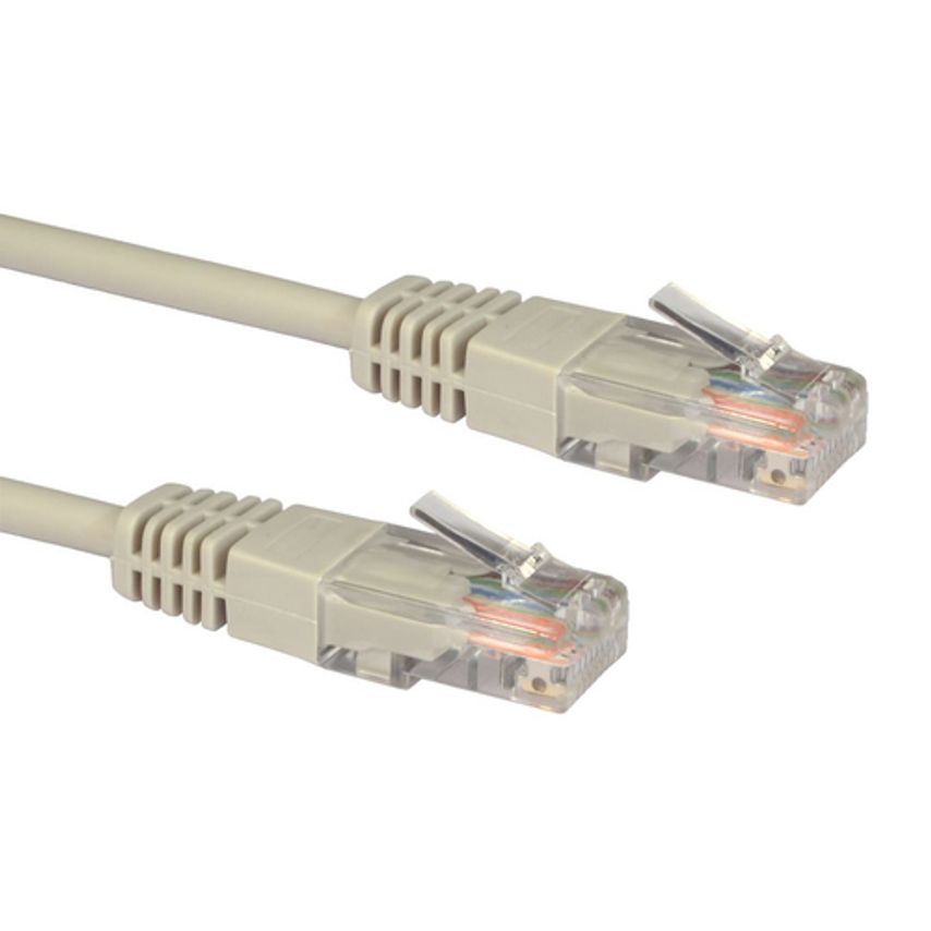 Cables Direct 5 Cables 1M 5E UTP PVC INJ MDD Cable - Grey 0