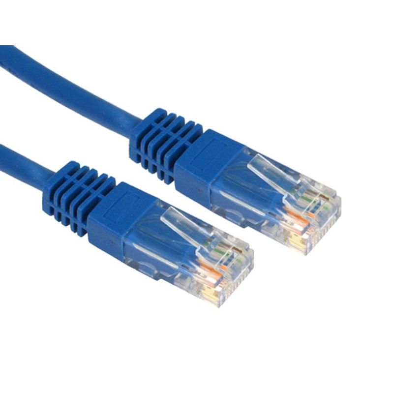 Cables Direct 5 Cables 1M 5E UTP PVC INJ MDD Cable-blue 0