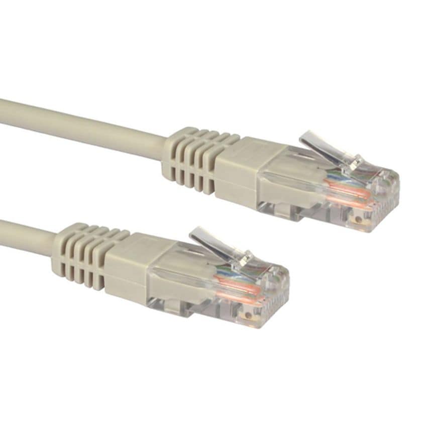 Cables Direct 5 Cables 2M 5E UTP PVC INJ MDD Cable - Grey 0