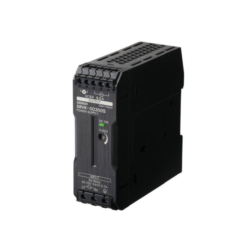 Omron Book Type Power Supply, Pro, 30 W, 5VDC, 5A, DIN Rail Mounting
