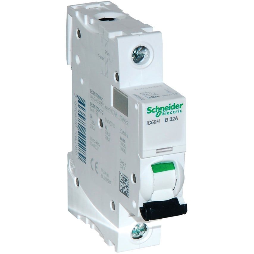 Schneider Electric A9F53132, ACTI9IC60H1P32AB Miniature Circuit Breaker