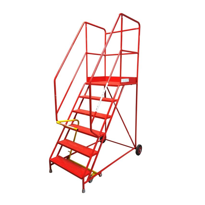 T.B. Davies 14 Tread British Standard Heavy Duty Mobile Safety Step - Punched Tr