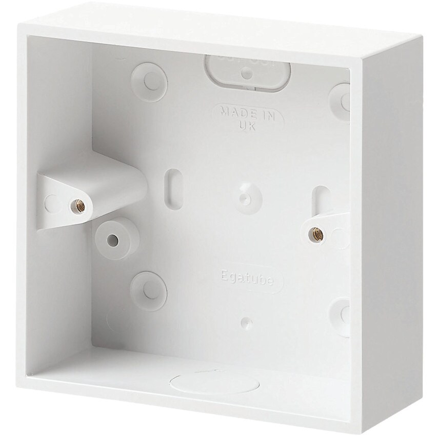 MK Electric Junction Box, White, 1Gang, 32MM ESU2 at Zoro