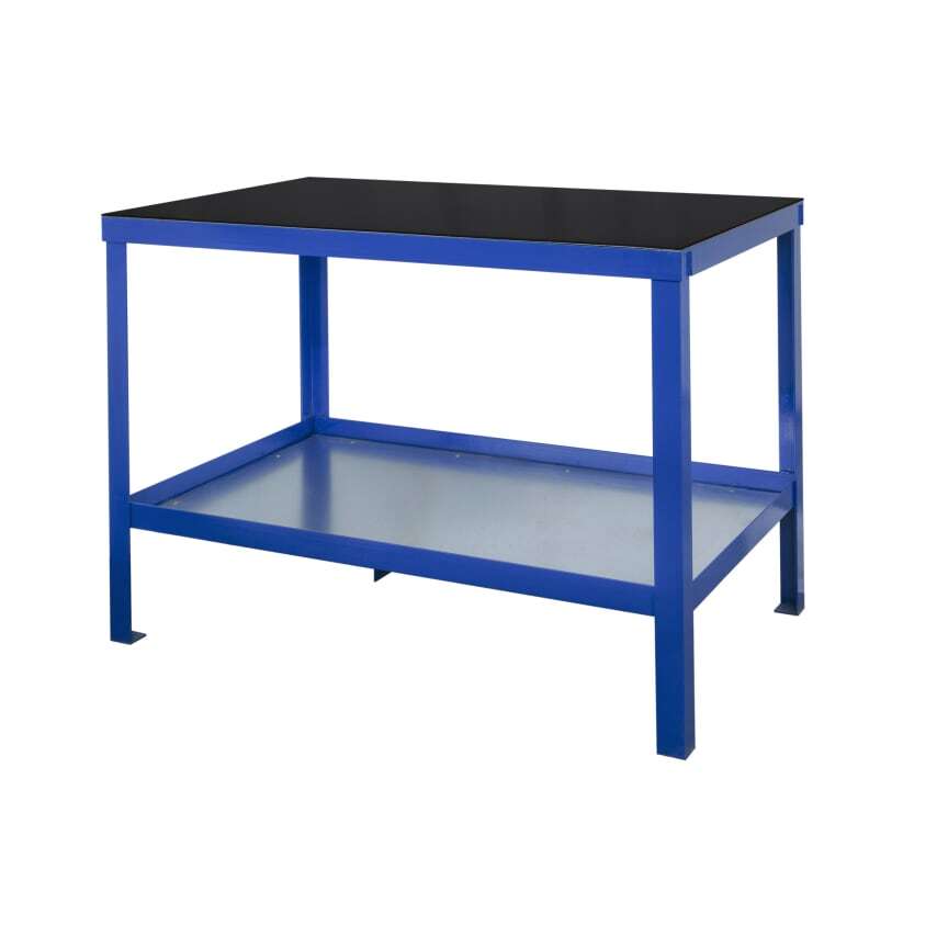 JAS Engineering Black 1200mm x 750mm Rubber over Steel Top Heavy Duty Workbench
