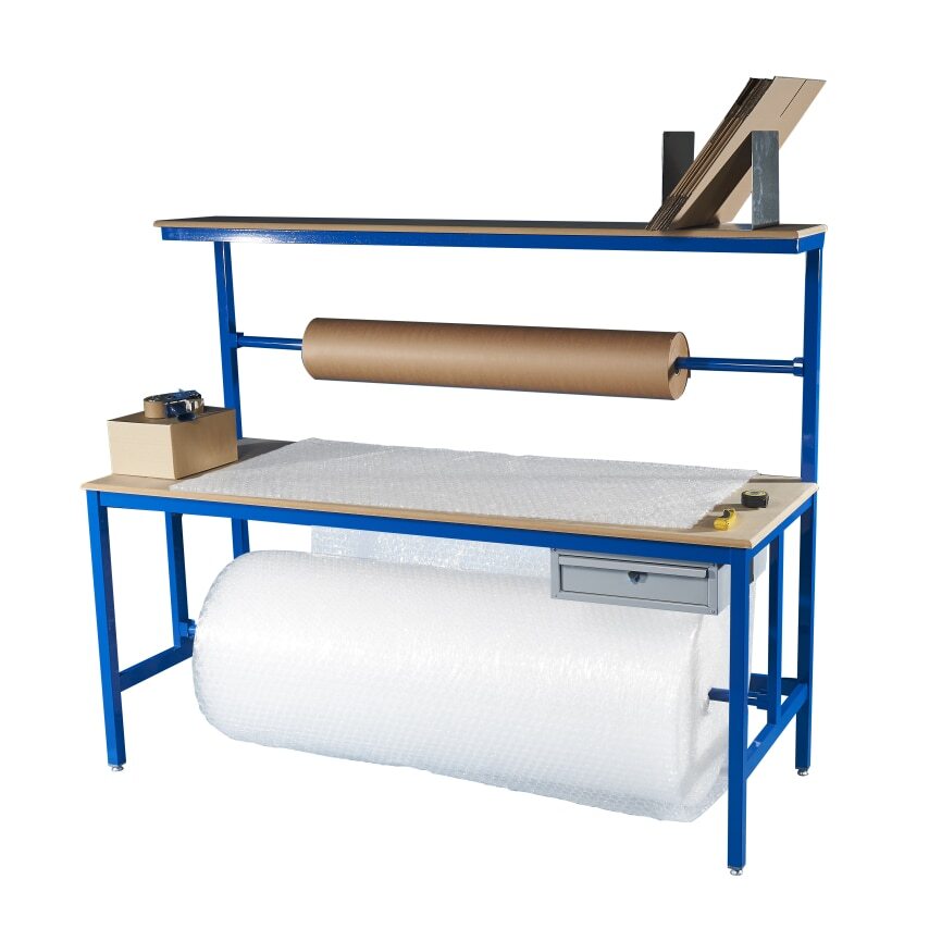 JAS Engineering Green 2000mm x 600mm x 900mm MDF Top Packing Workbench with MDF