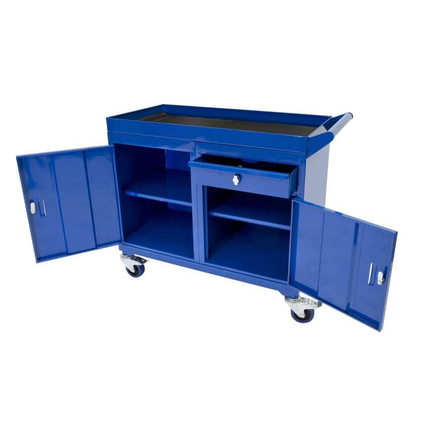 JAS Engineering Yellow 920mm x 460mm x 820mm Mobile Tool Cabinet with Cupboard L