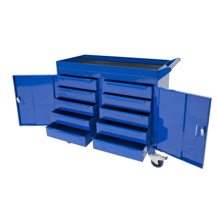JAS Engineering Yellow 920mm x 460mm x 820mm Mobile Tool Cabinet with 2 x 5 Draw