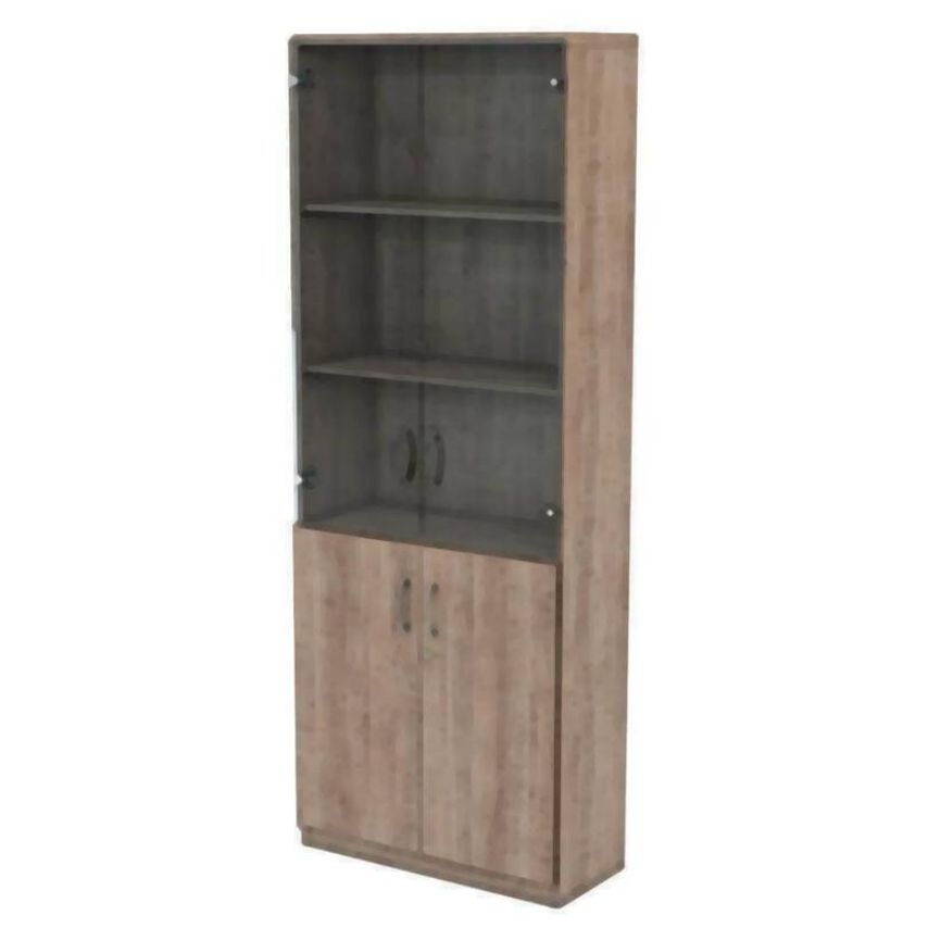 Lee & Plumpton Infinity 2141H x 800W Four Shelf Cupboard with One Shelf Lower Wo