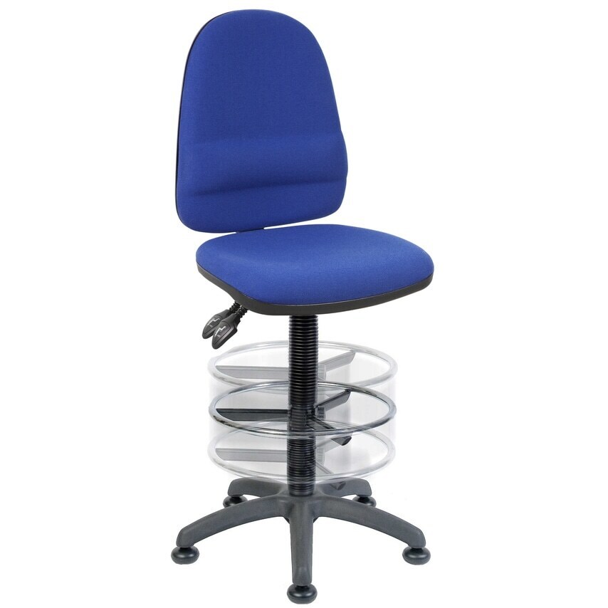 Teknik Ergo Twin Deluxe Draughting Chair Blue