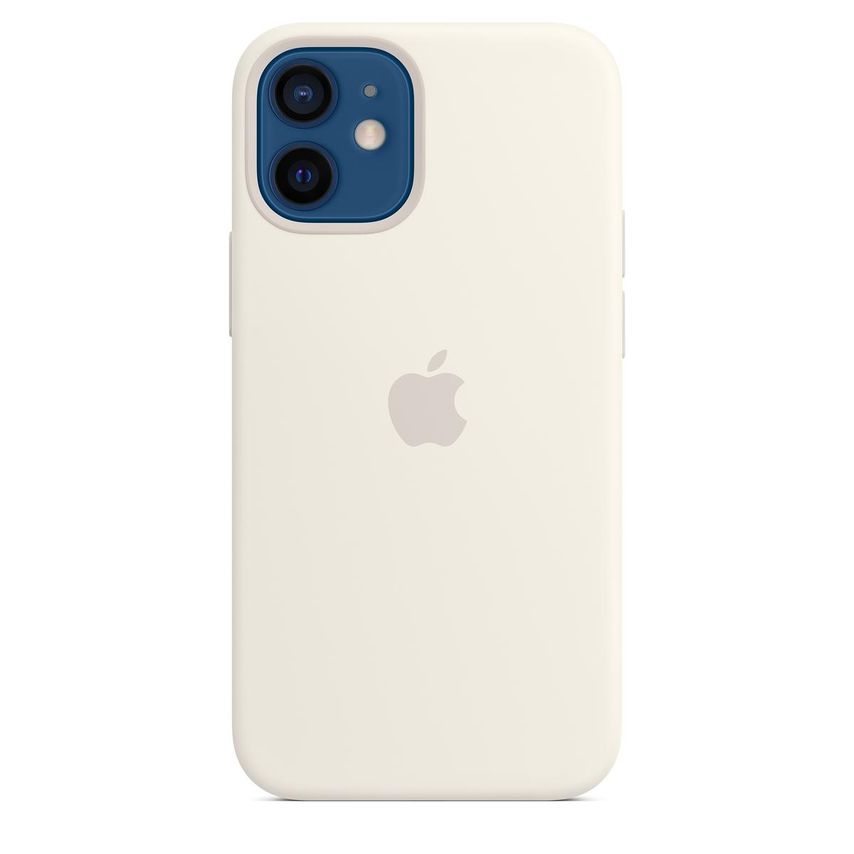 Shop Apple IPhone 12 Mini Silicon Case with MagSafe White Mobile