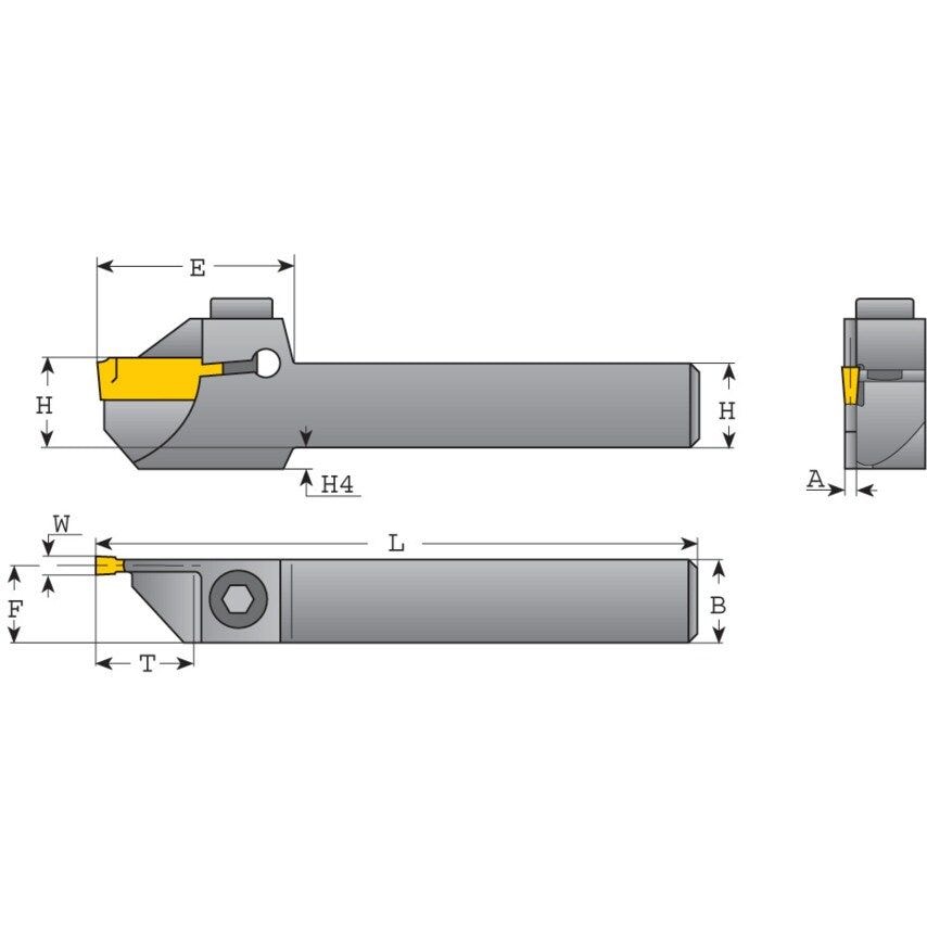 Iscar DGTR 16B-3D35 DO-GRIP HOLDER