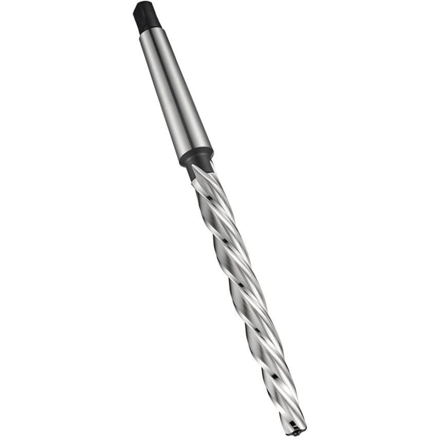 B121 HSS - Bridge reamer with left hand fast spiral flutes and a Morse taper shank (Metric)