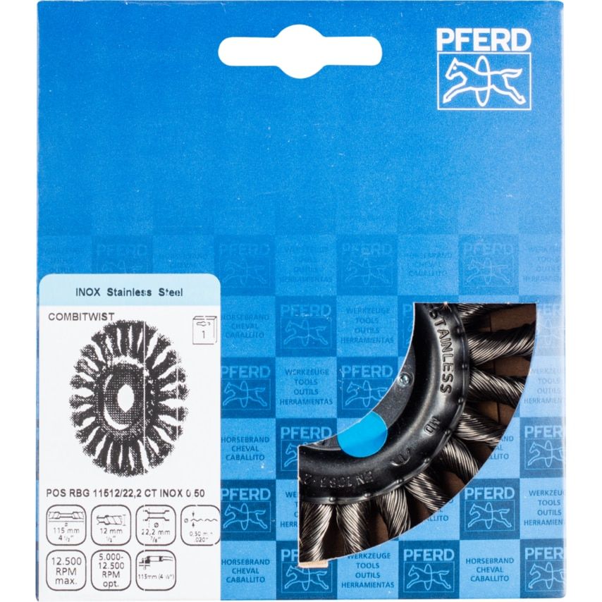 Pferd Brush POS RBG 11512/22,2 CT Inox 0,50