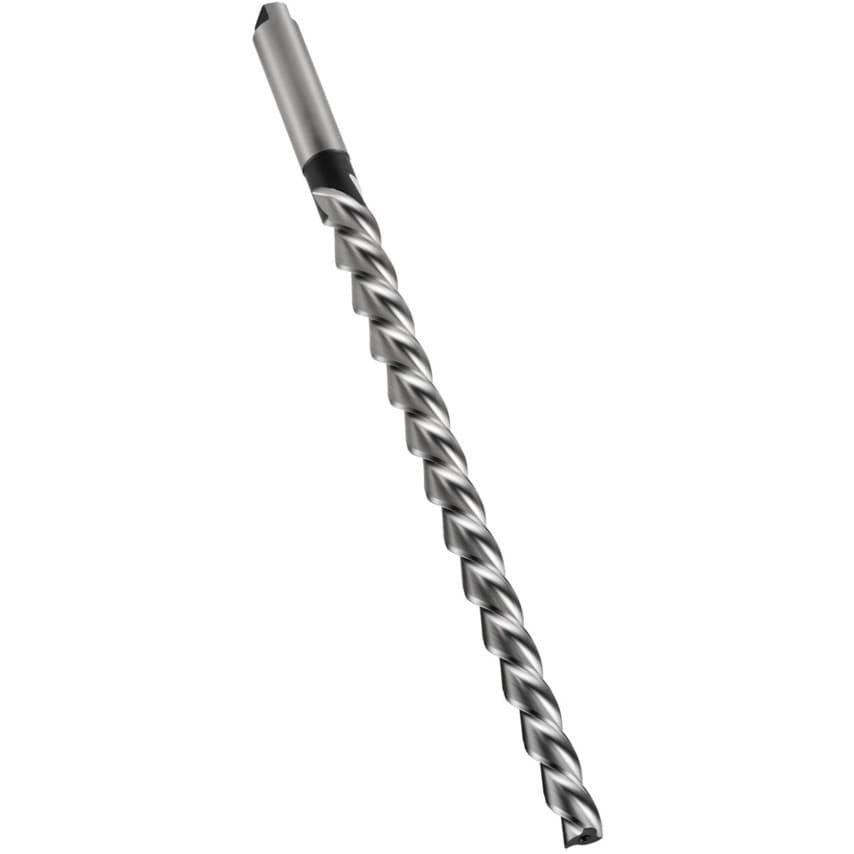 B953 HSS-E - Taper pin machine reamer with left hand fast spiral flutes and a cylindrical shank with tang (Metric)