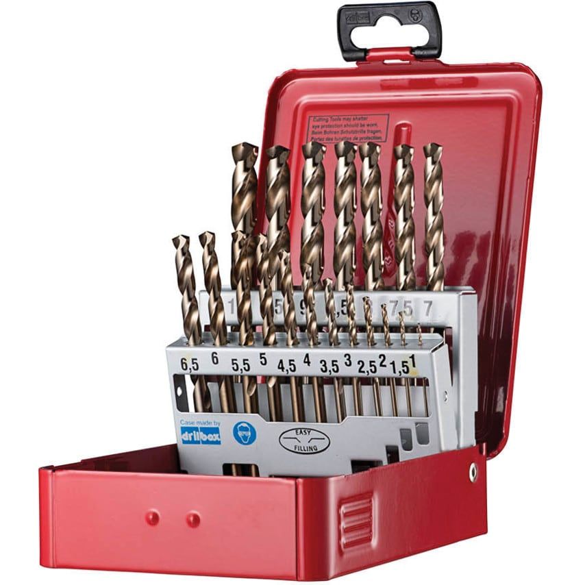 A295 NO.219 (19-Pce) HSS-E Jobber Drill Set DIN 338