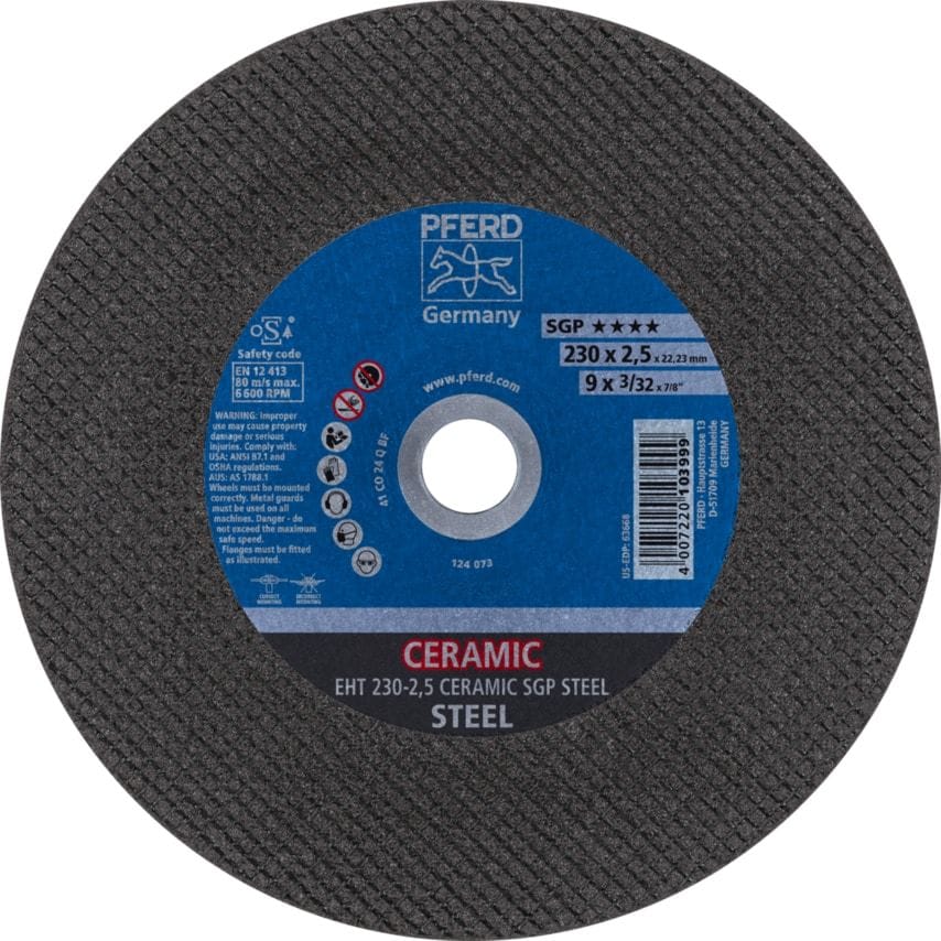 Pferd C/O Whl EHT 230-2,5 Ceramic SGP Steel- you get 25