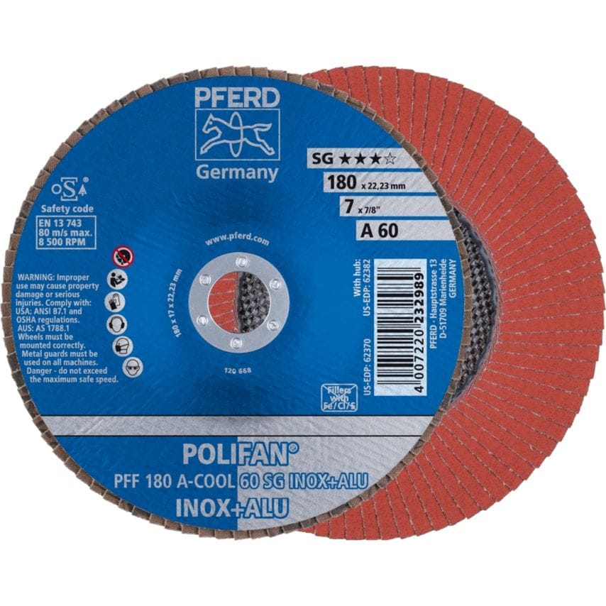 Pferd Polifan PFF 180 A-COOL 60 SG Inox + Aluminium- you get 10