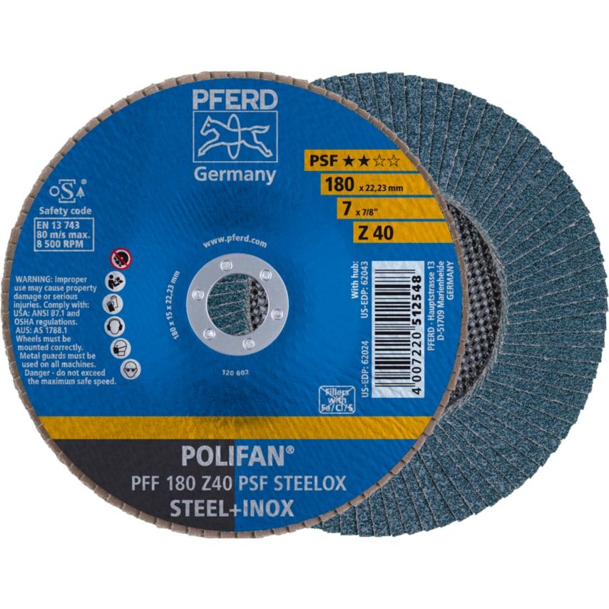 Pferd Polifan PFF 180 Z40 PSF Steelox- you get 10