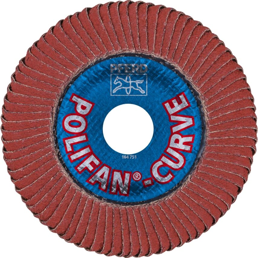 POLIFAN flap discs aluminium oxide A SGP CURVE ALU