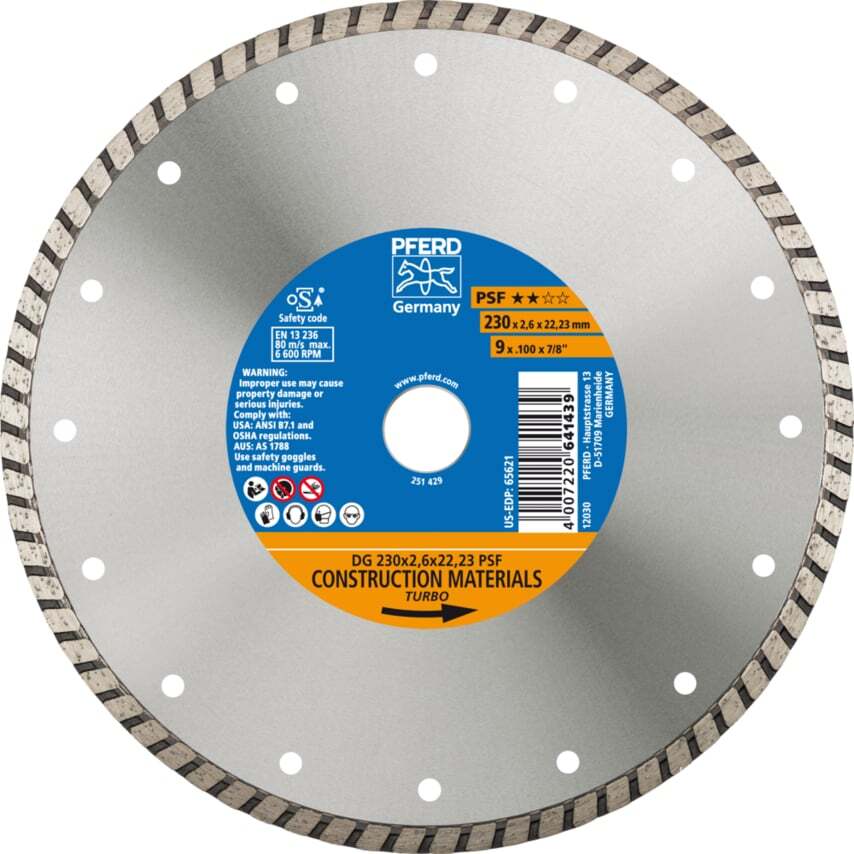 Pferd Diamond Blade DG 230X2,6X22,23 PSF 68023222 at Zoro