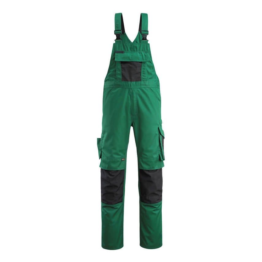Mascot 12169 Augsburg Bib &amp; Brace COLOUR: Green/Black, Size: 44.5&quot;R