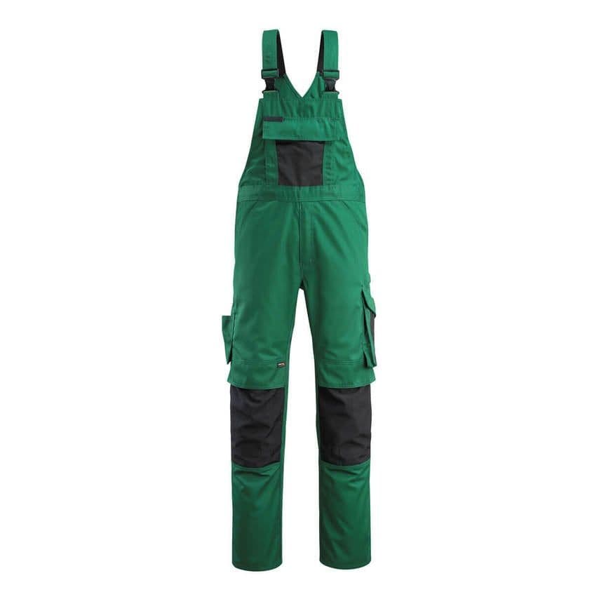 Mascot 12169 Augsburg Bib &amp; Brace COLOUR: Green/Black, Size: 30.5&quot;T
