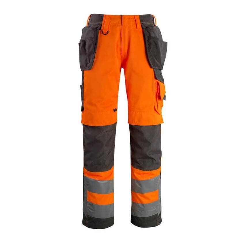 Mascot Wigan Craftsmen's Trousers Hi-vis Orange/Dark Anthracite 82C47 (L32W31.5)