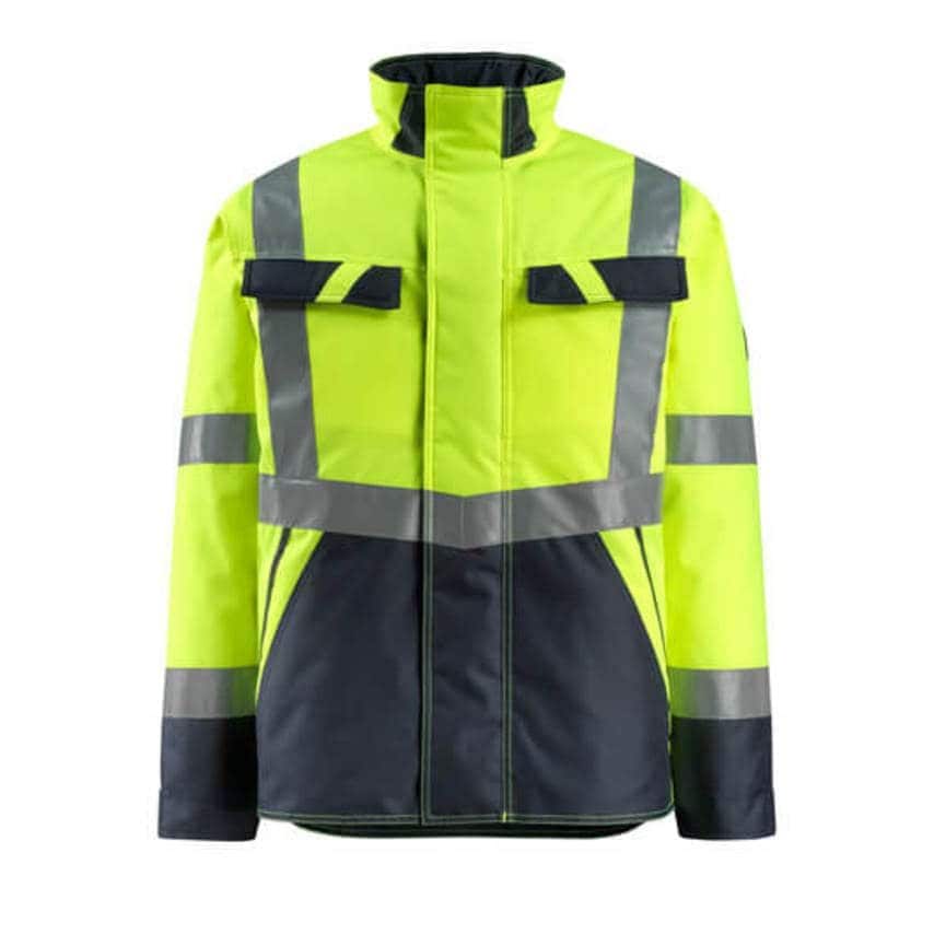 Shop Mascot Penrith Winter Jacket Hivis Yellow/Dark Navy Medium