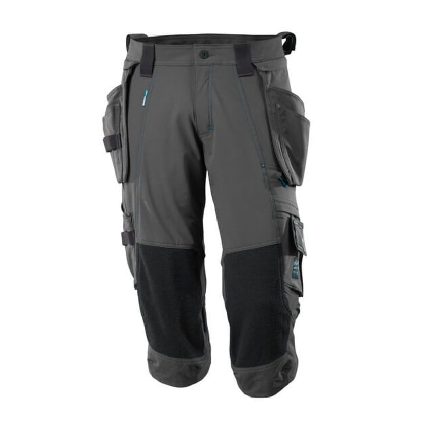 Mascot 3/4 Stretch Trousers - Dark Anthracite C64 (W48.5)