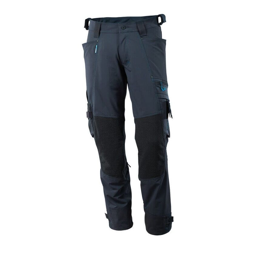 Mascot Stretch Trousers with Dyneema Kneepad Pockets - Dark Navy 82C44 (L32W28.5