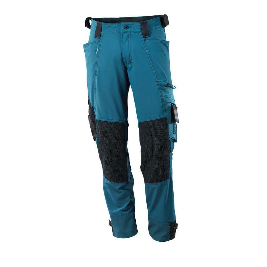 Mascot Stretch Trousers with Dyneema Kneepad Pockets - Dark Petroleum 76C44 (L30
