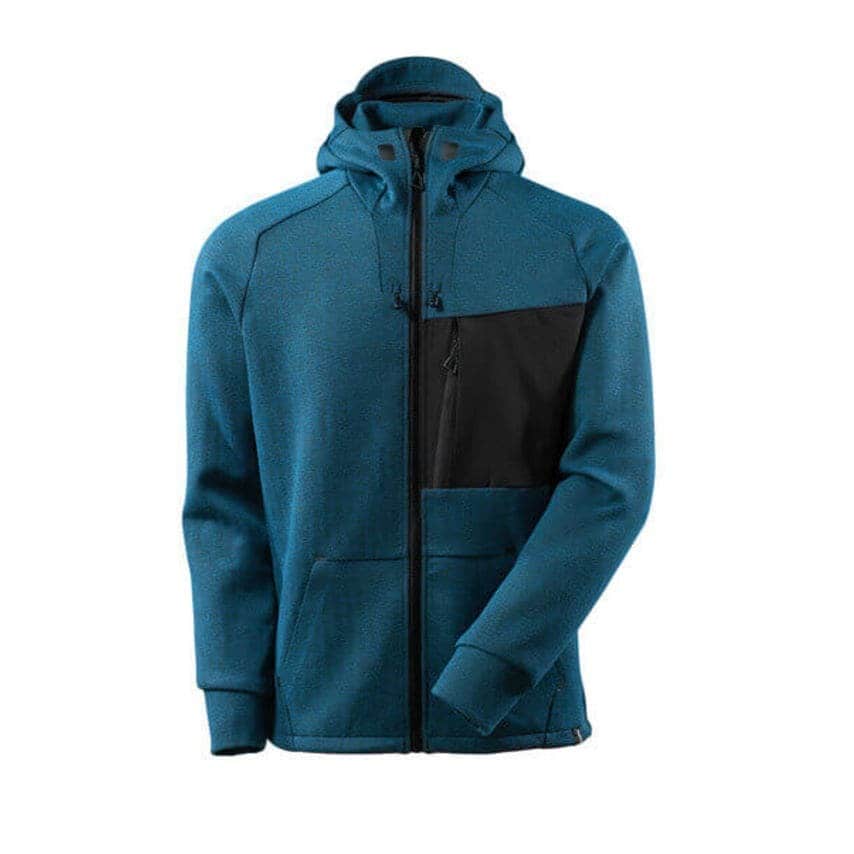 Mascot Hoodie with Zipper - Dark Petroleum/Black - Small