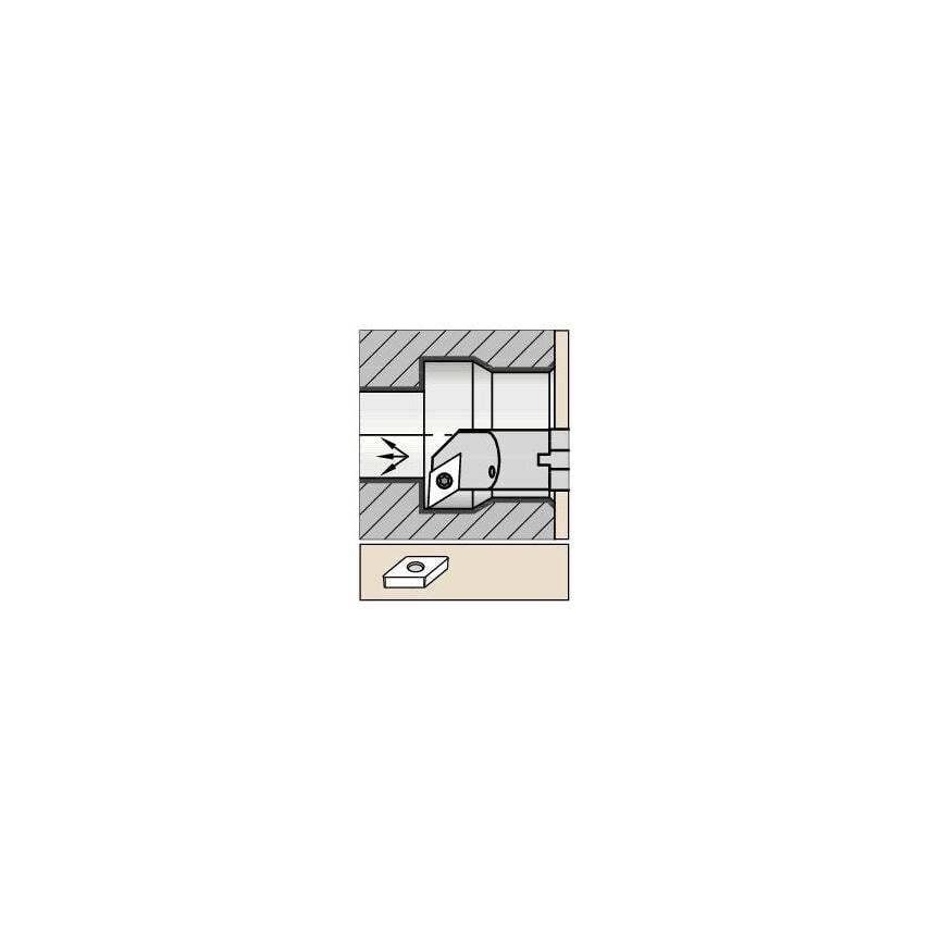 Kennametal A20SSDQPR11 S Clamping Boring Bar D20, 0MM