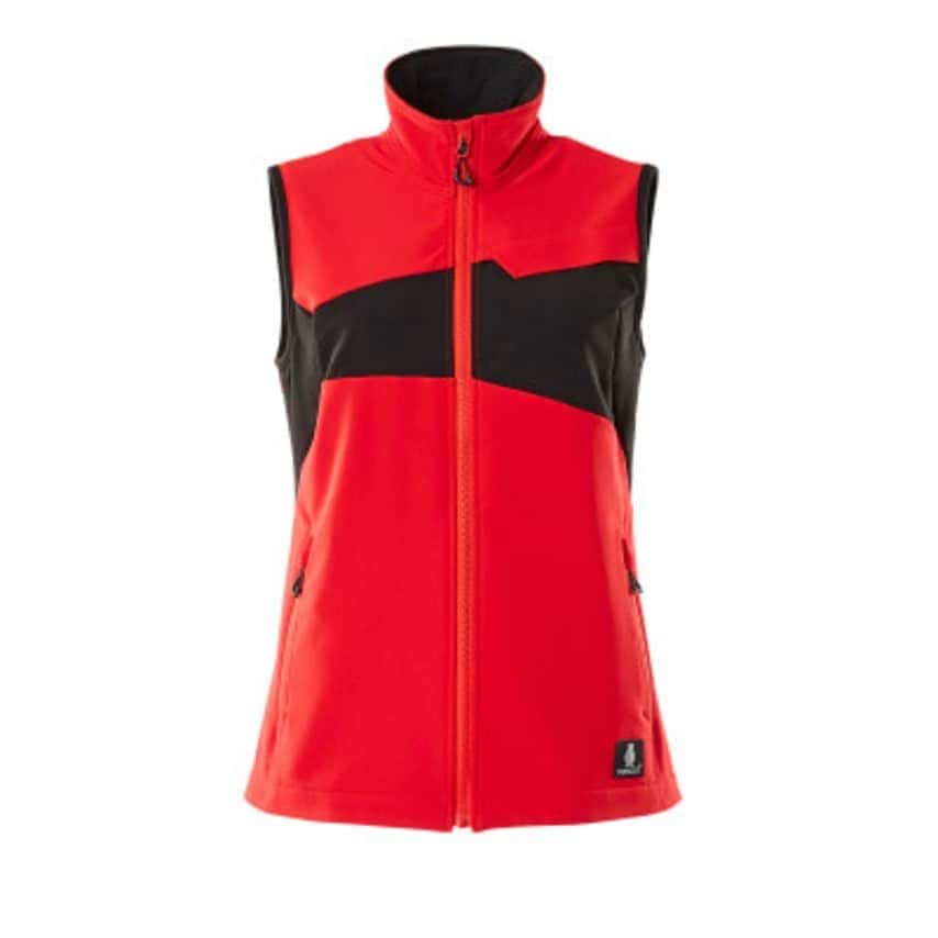 Mascot Women's Stretch Gilet - Traffic Red/Black - Medium